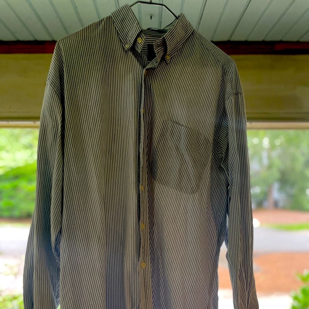 Pin Striped Casual Button Down